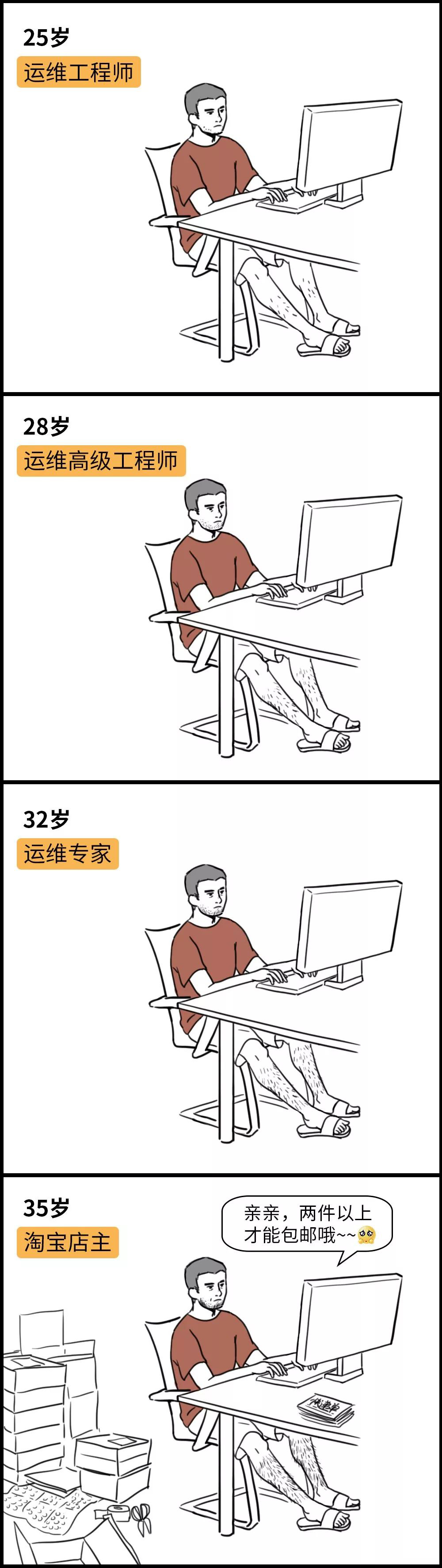 互联网人职业发展之路：三年升高工，七年做架构，十年送外卖