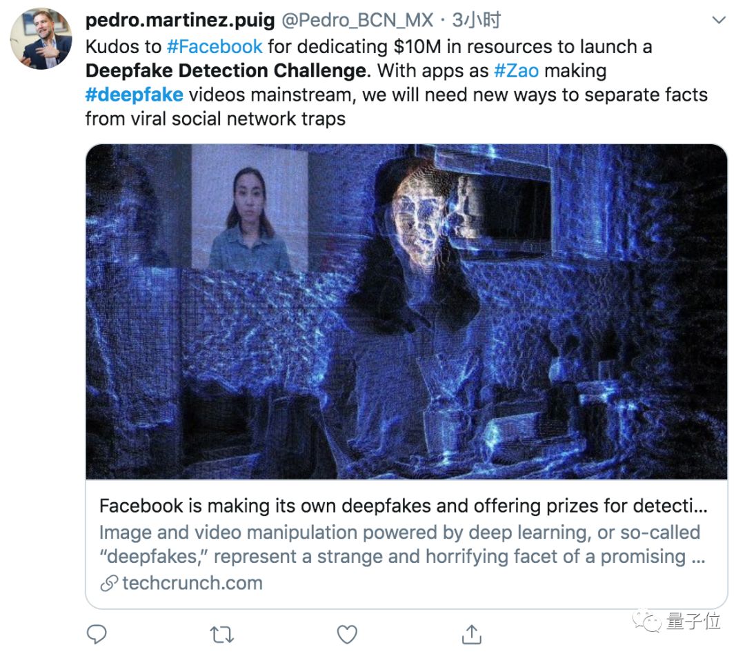 FB壕掷千万办换脸视频检测挑战赛，网友：这是帮Deepfake训练鉴别器吗？