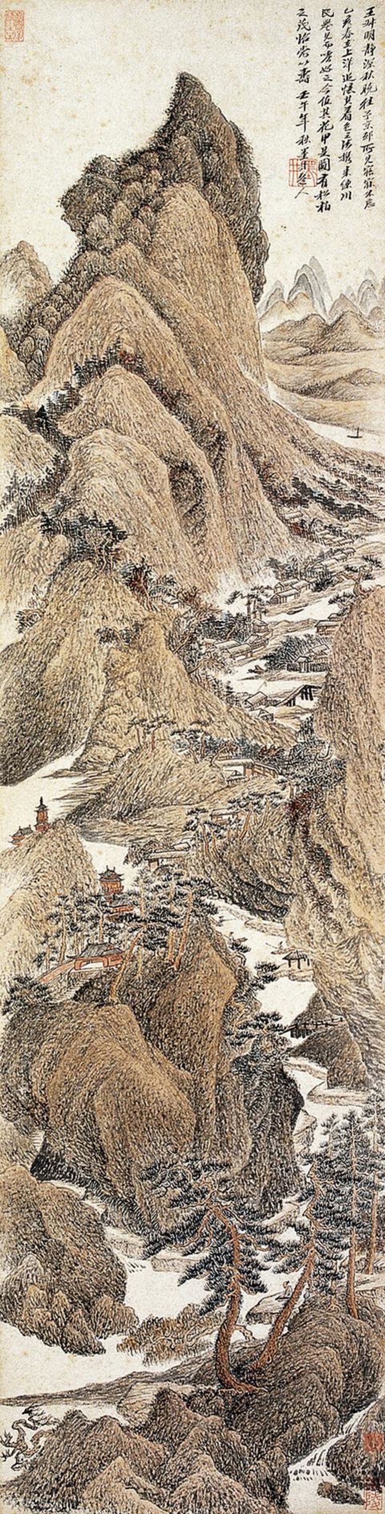 清 吴历 静深秋晓图