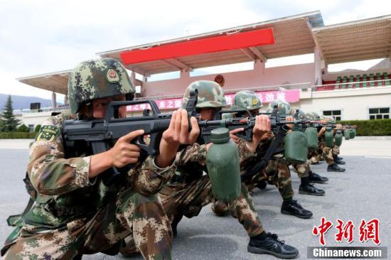 武警西藏总队机动某支队实战化训练砺精兵