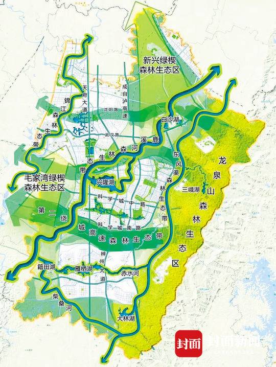 天府新区"全域森林化空间布局规划"