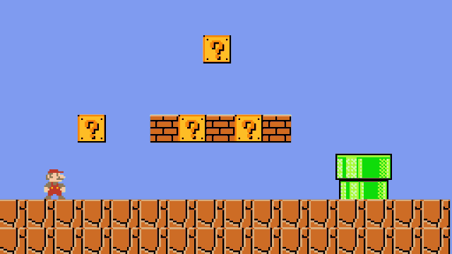 充满古早味的8-bit像素级街机游戏一下子就把人带回到了玩着《超级