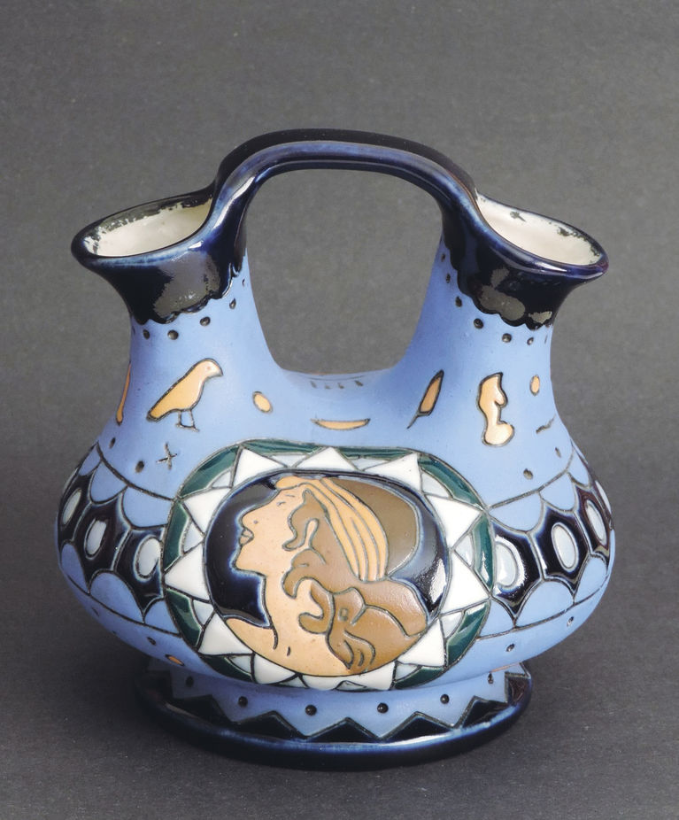 捷克双口提梁瓷罐