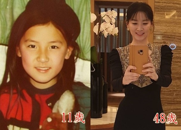 「熊猫娱乐」48岁李英爱晒童年旧照超“冻龄”，嘴角一抹微笑30年未变