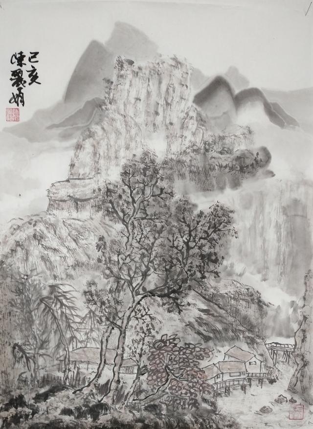 只留清气满乾坤-画家陈丽娟山水画作品欣赏