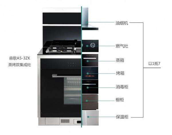 排名前十的集成灶，森歌给你定义什么是集成灶