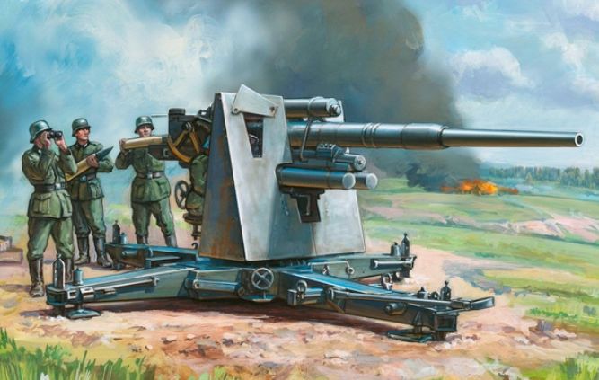 名副其实的"坦克杀手","飞机克星"——flak18/36系列88毫米高射炮