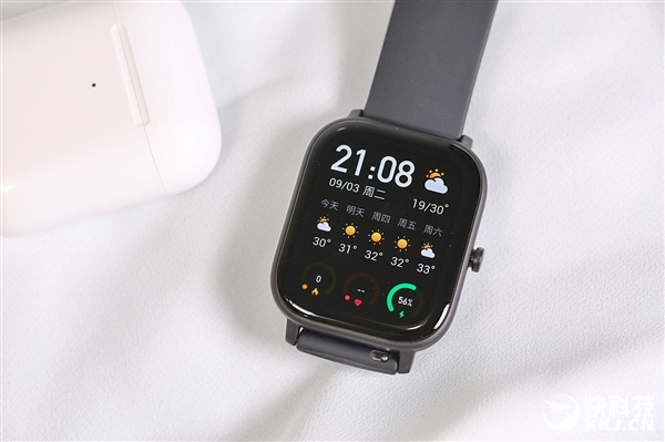 1.65英寸方屏 华米Amazfit GTS智能手表图赏