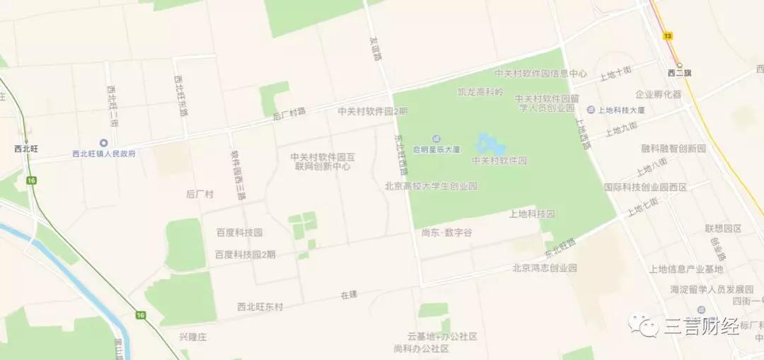 互联网公司总部选址分布：后厂村就是半个中国互联网