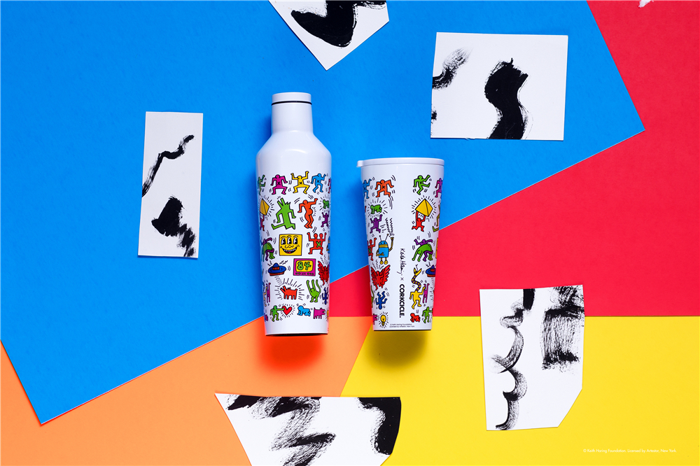 CORKCICLE酷革联名KEITH HARING，打造保温杯中的艺术品