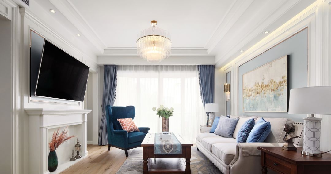 135㎡轻奢美式风格装修,精致唯美的小资情调!_凤凰网房产_凤凰网