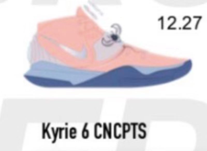 这张模糊图片是预告？Concepts x Kyrie 6 粉龙虾年底重磅来袭