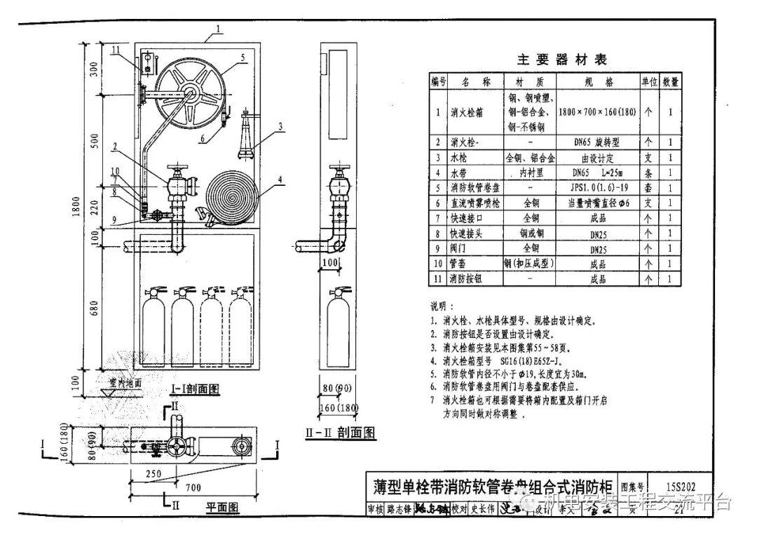 可参考国家建筑标准设计图集04s202《室内消火栓安装》