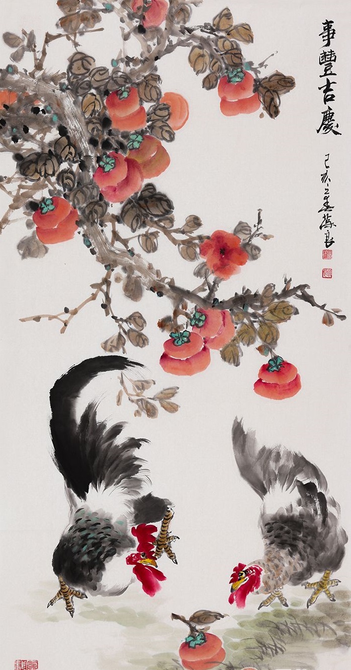 玄关挂什么国画 吉祥富贵花鸟画点缀温馨家居