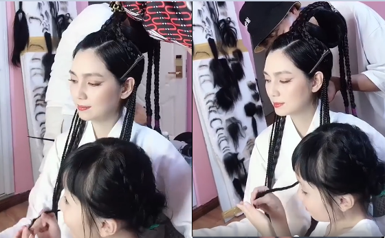 洪欣最新状况曝光，一身白色干练装，心情好感觉要随风飘起来？