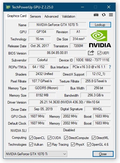 GPU-Z 2.25.0发布：可显示是否支持光线追踪