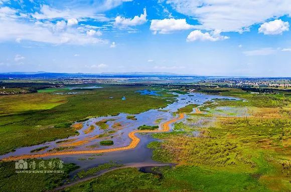清风影客:初秋的大同桑干河湿地,自然景观越来越少了,保护湿地刻不容