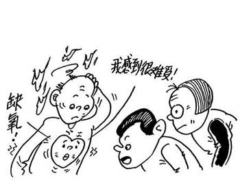汗蒸脸红是什么原因五:缺氧引发脸部泛红
