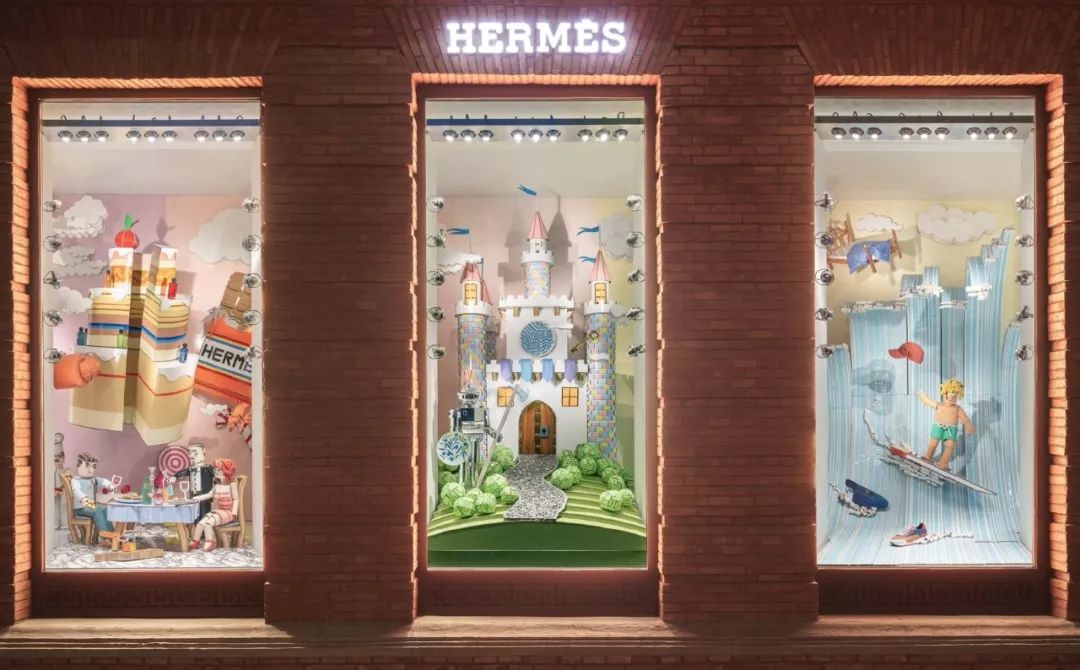 看hermès,lv,gucci.如何玩转圣诞橱窗