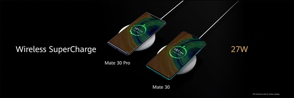 Mate 30系列标配27W无线快充：比友商30W更快