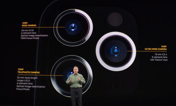 苹果发布iPhone 11 Pro/Pro Max手机：升级三摄 999美元起