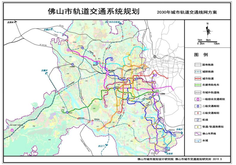 大沥,容桂,伦教都将通地铁 1,2030年,佛山将有11条轨道线网 此外,规划