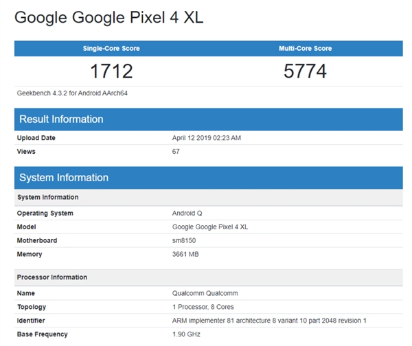 告别4GB时代 谷歌Pixel 4系列将升级至6GB内存