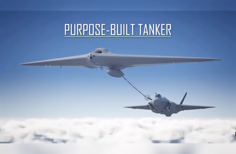 mq-25黄貂鱼-美国海军无人加油机 感觉像在看大片