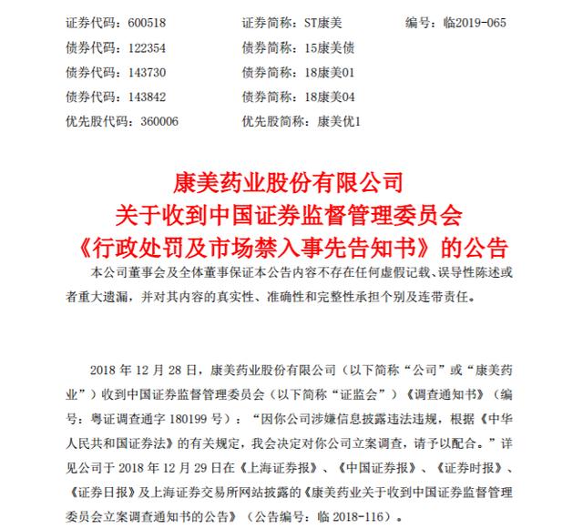 财务造假受定格处罚，A股史上最快坠落，终身禁入证券市场