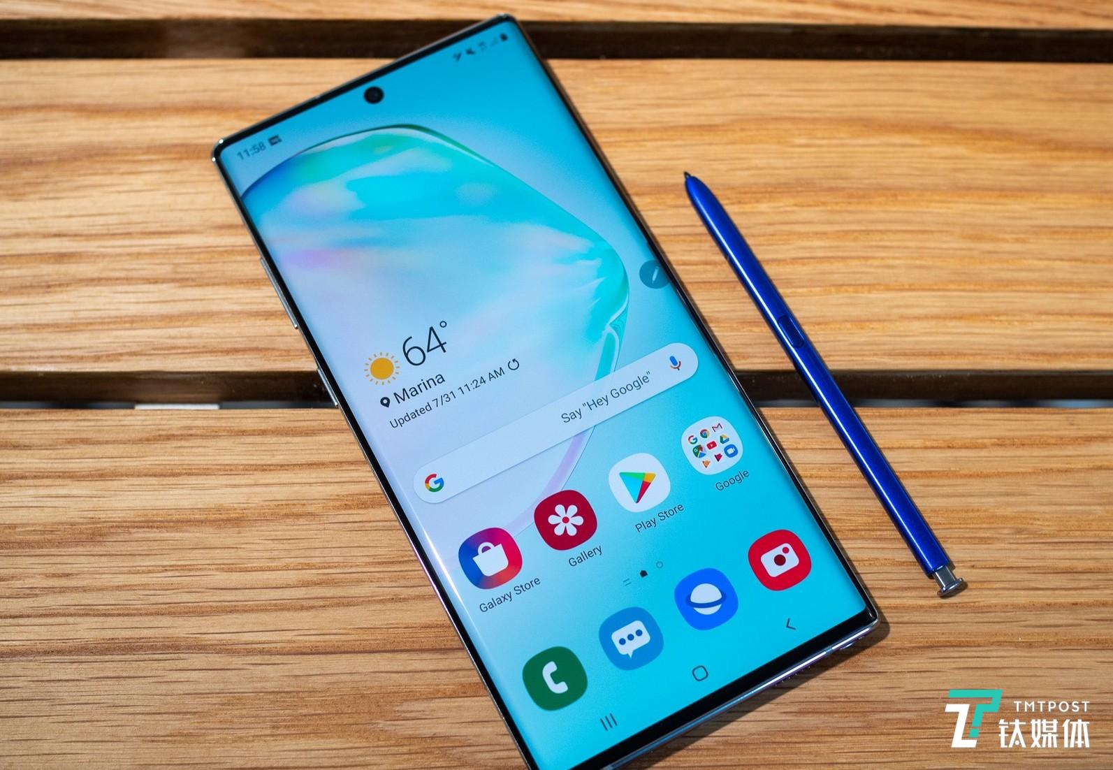 一大一小两款 三星Galaxy Note 10：支持 5G，S Pen 成“魔法棒”