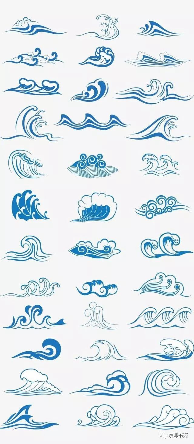 传统祥云,水纹图谱