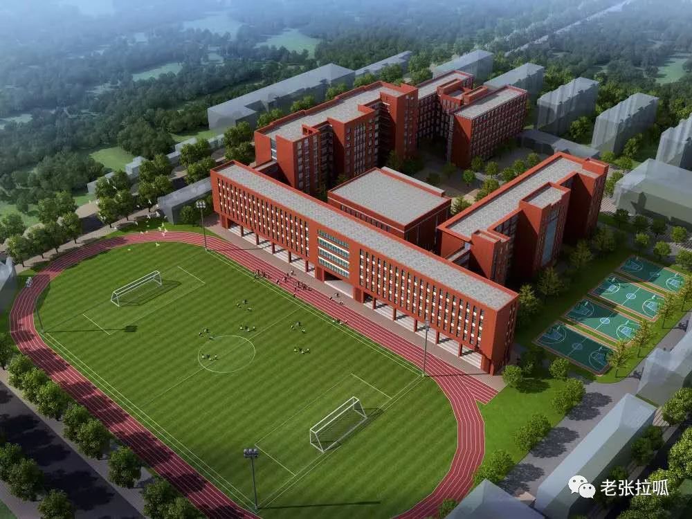 新                     最后再来看一下 淄博五中新教学楼的规划图