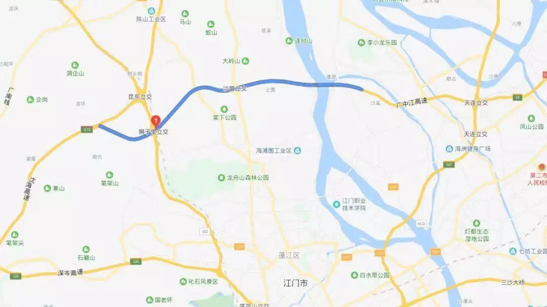 广中江高速为广大市民提供了前往江门,中山的新通道. 仁深高速