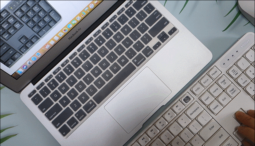 双系统,极简风!米物无线办公键鼠套装体验