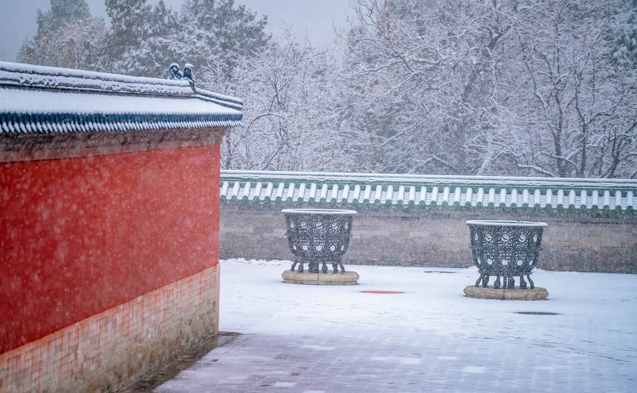 北京的第二场雪 恰逢故宫闭馆 就到这里拍古建雪景大片