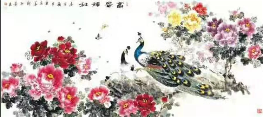 《盛世花开》著名画家刘红芳牡丹画国庆献礼!