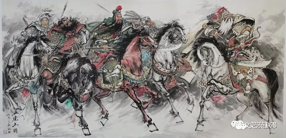 作品名称:威武财神 序号:065 规格尺寸:248x100cm 作品名称:同心同德