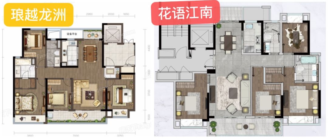 琅越龙洲: 我们户型面积104,106,128,143㎡,最大是200㎡,不过这个