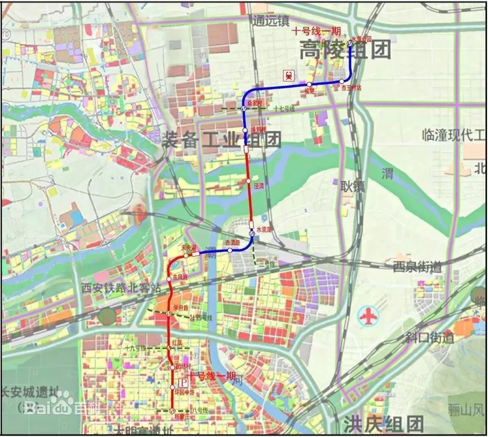 八路,科技六路,高新一中,延平门,新桃园,土门,开远门,丰禾路,小白杨