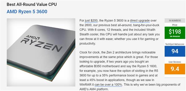2019年最佳CPU推荐 酷睿i9-9900K/锐龙9 3900X亮了