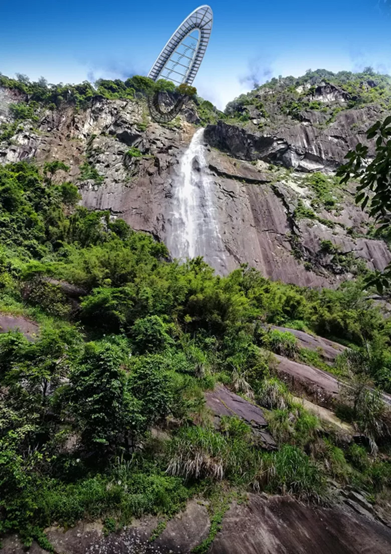 悬空314米高,德化石牛山玻璃观景平台即将亮相