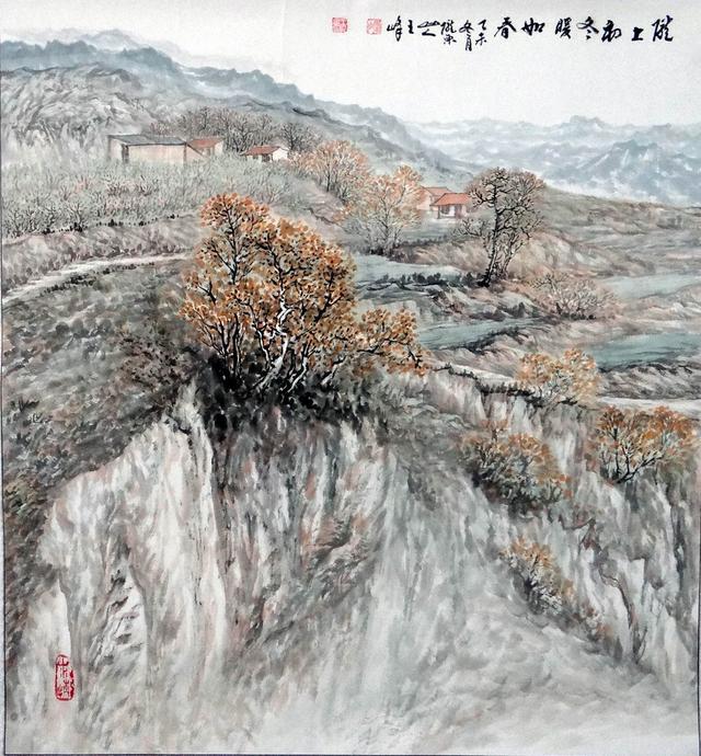 号陇东山人,生于1957年,祖籍甘肃静宁.就读于北京大学中国画高研班.