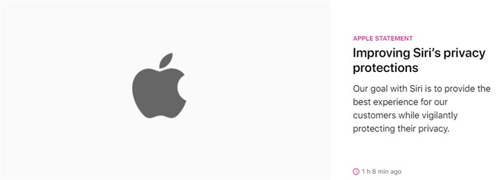 苹果对Siri隐私问题道歉：将不再保留Siri互动录音
