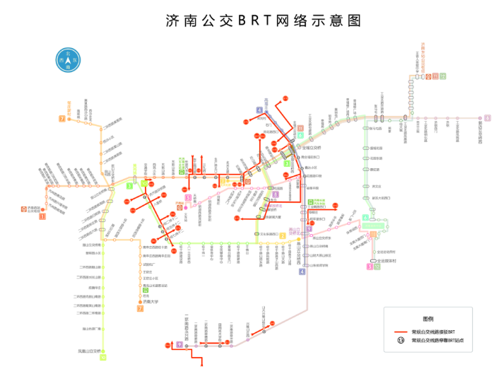 济南公交线网再优化:2条公交入brt专用道 10条公交开通试运行