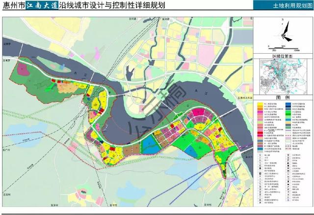 年初《惠州市江南大道沿线城市设计与控制性详细规划(草案)》公示.