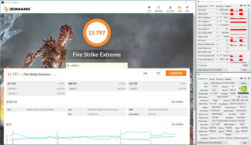 影驰RTX 2070 Super Gamer OC/2080 Super大将评测：高端与性价比各取所需