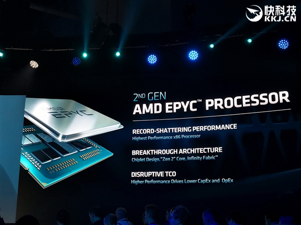 AMD正式发布二代霄龙：64核心128线程制霸 性能猛增23％