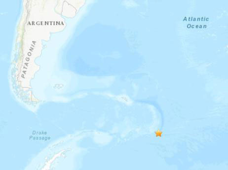 南桑威奇群岛海域发生5.2级地震 震源深度10千米