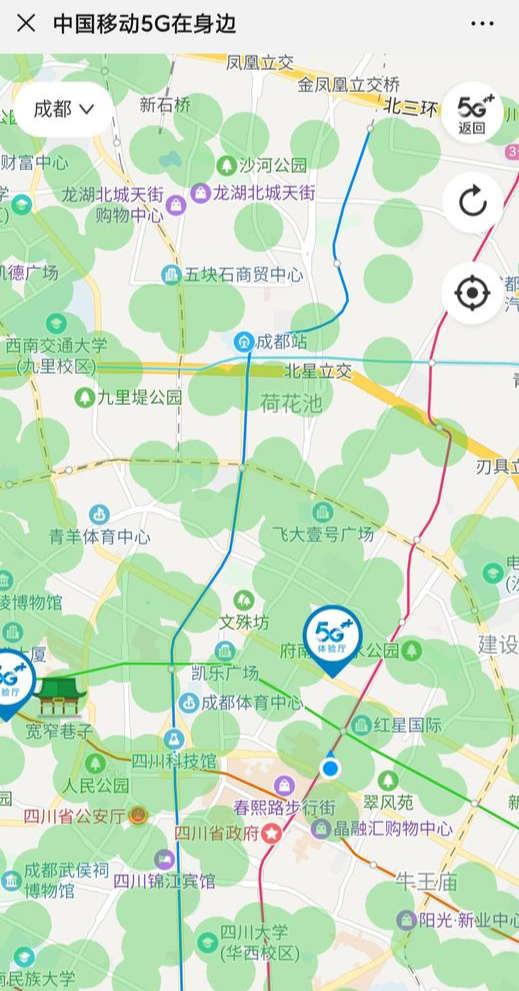 而在成都本地,三大运营商都在加快5g信号覆盖进程.