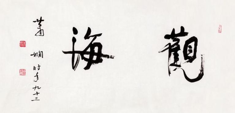 萧娴 观海 89cm×48cm 1995 中国美术馆藏